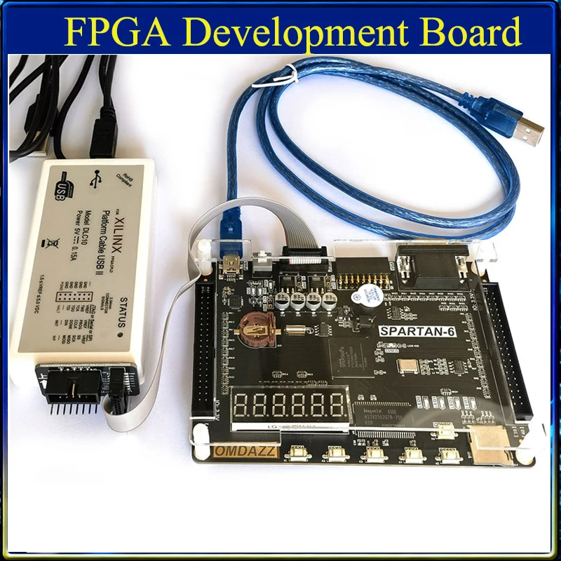 

Educational Demonstration Electronic Kit FPGA PCB Development Board Spartan6 XC6SLX16 with SDRAM SD Card VGA JTAG Programmer USB