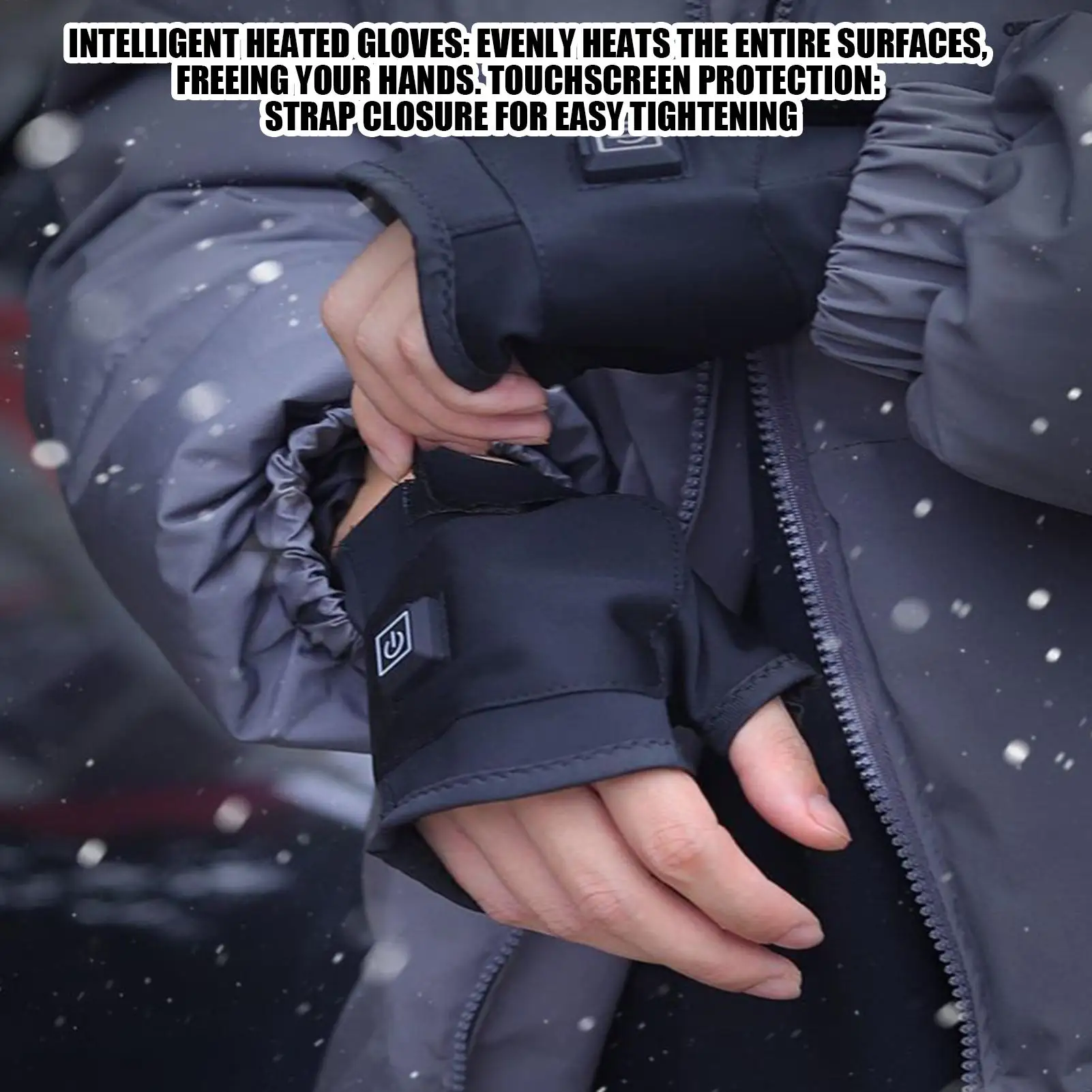 

Зимние перчатки с подогревом, водонепроницаемые, с сенсорным экраном, для спорта на открытом воздухе, USB-нагревательные перчатки без пальцев для мужчин, женщин, молодежи, подростков, спортсменов