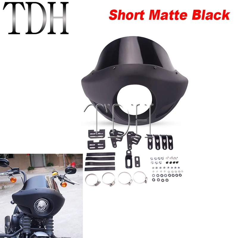 5 3/4 "Koplamp Kuip Voor Harley Sportster Xl883 Xl1200 Iron 48 72 Road King Electra Glide Dyna Low Nightster Fxd Cafe Racer