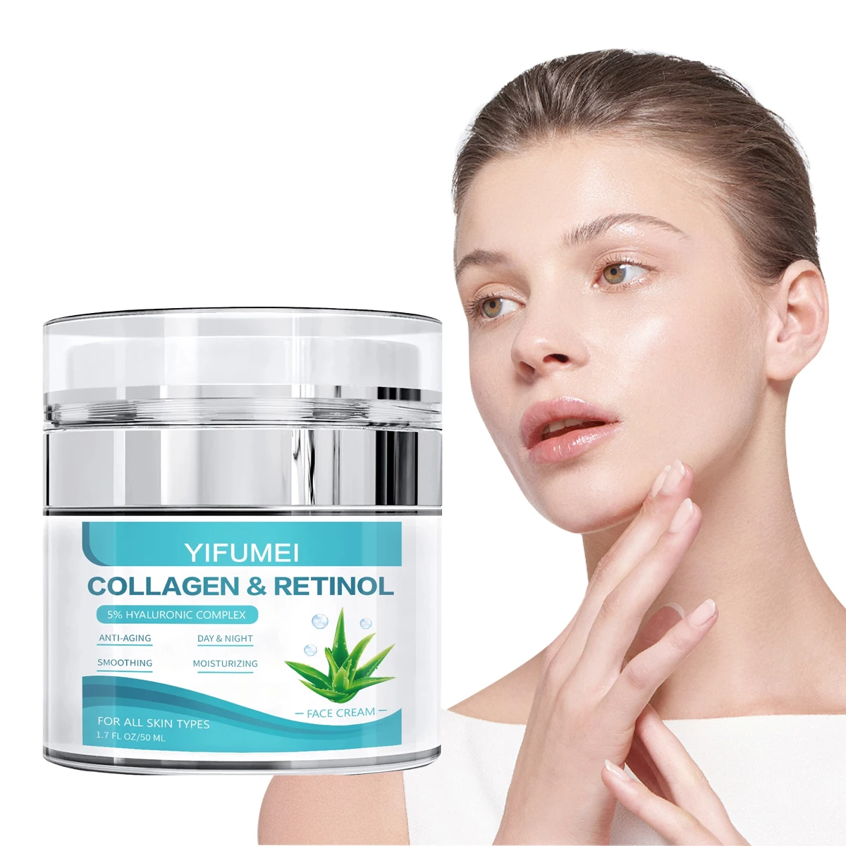 

Retinol Anti Aging Face Cream Day and Night Moisturizing Wrinkle Remover Collagen Hyaluronic Acid Creams Korean SkinCare Product