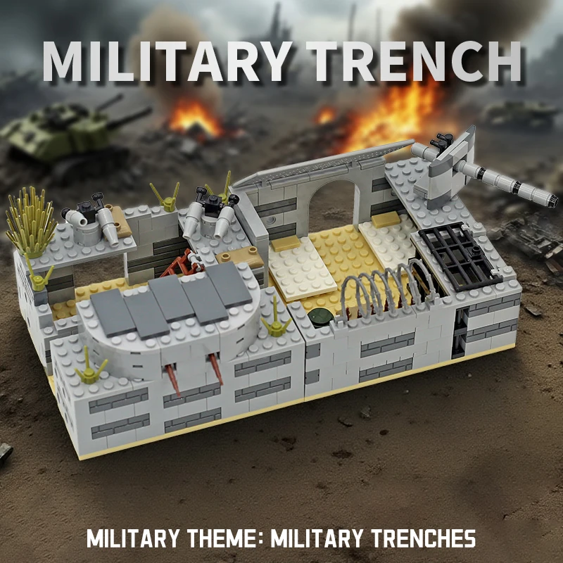 Gabardina militar, juguetes de bloques de construcción para niños, regalos, bloques de armas militares MOC, juego de juguetes DIY, piezas de ladrillos militares compatibles