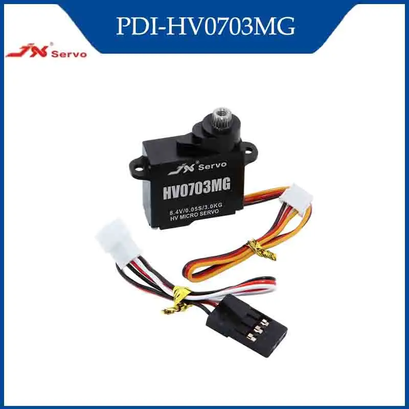 

JX PDI-HV0703MG Micro Servo 3KG Digital Servo Coreless Motor 8.4V Full Aluminum Casefor Cars Helicopter Crawler RC Parts