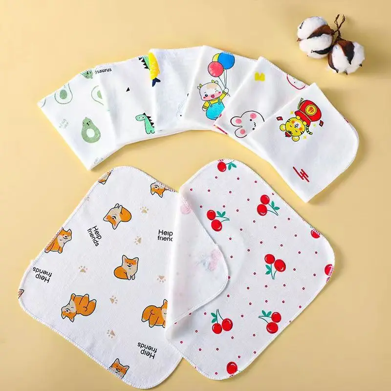 10Pcs/Pack Cotton Newborn Towel Soft Baby Boys Girls Face Towel Handkerchief Bathing Feeding Washcloth Wipe Burp Cloth 22X22CM