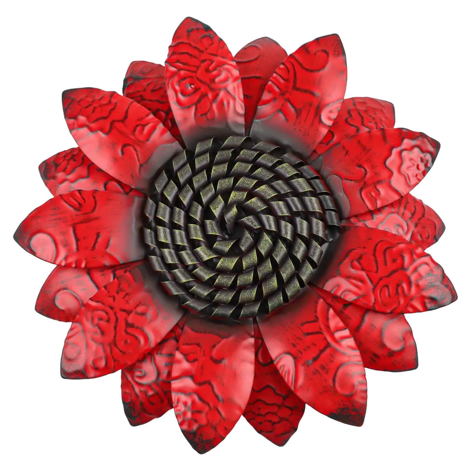 Flower Wall Decoration Wrought Iron Wall Decor Garden Decoration Indoor Outdoor Decor Unique Home Accent Decorative Iron Piece