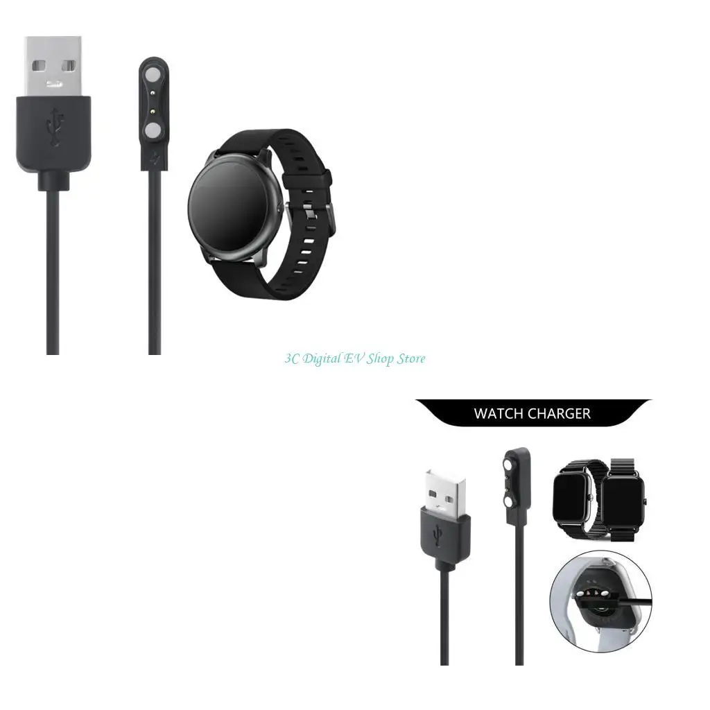 

E74D 2pin 2,54 мм USB-кабель для зарядки для часов LS01 LS02 Шнур питания для часов