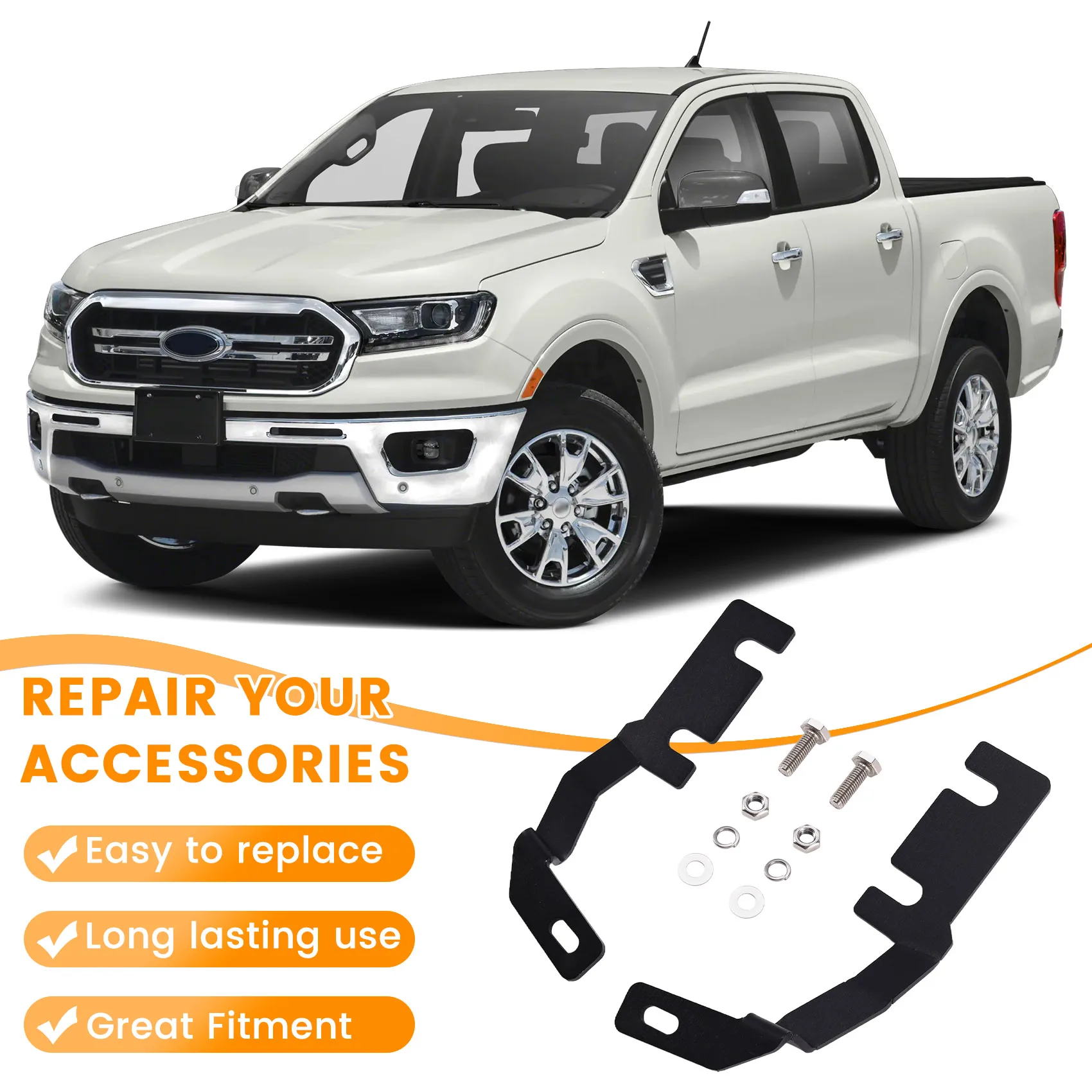 Stable-For Ford Ranger 2018-2022 Compatible Car A-Pillar Light Bracket Hood Spotlight Mounting System