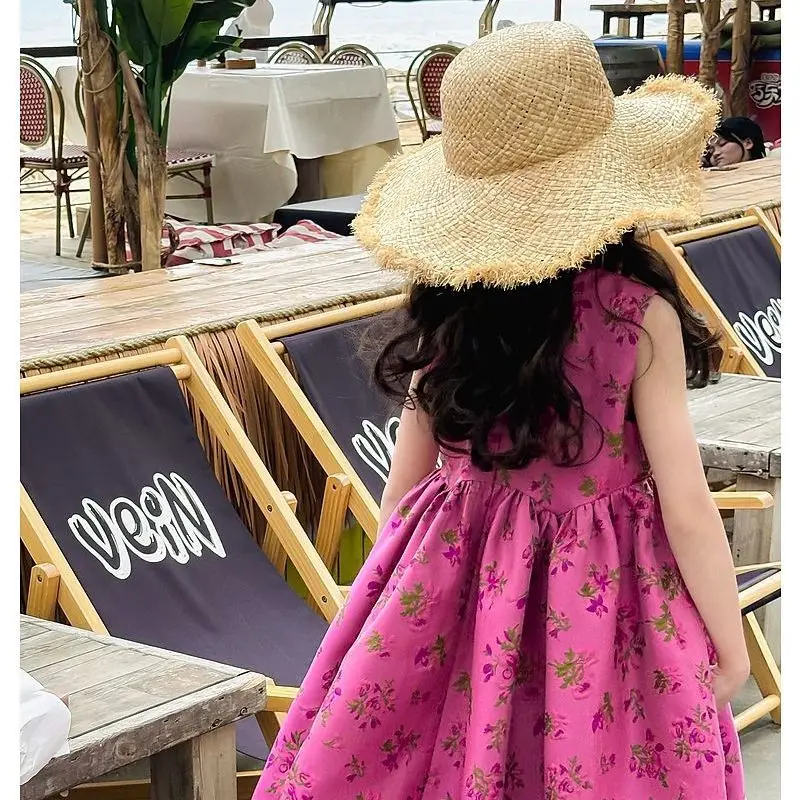2-11Years Toddler Baby Polyester Tank Dresses for Girls O Neck Floral Casual Dress Children Outfits Clothing Baby Toddler 4 5 6