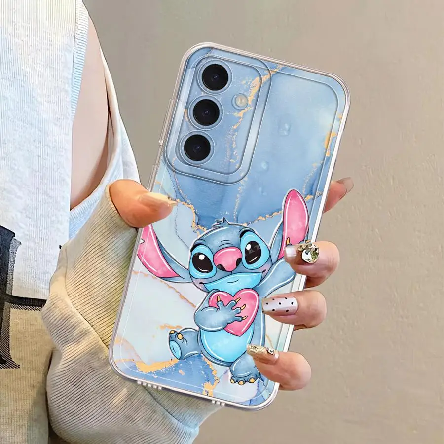 Disney Marble Stitch Case for Samsung Galaxy A55 A23 A73 A54 A26 A24 A25 A14 A33 A35 A56 A36 A13 A15 Soft Cover - náhled 6