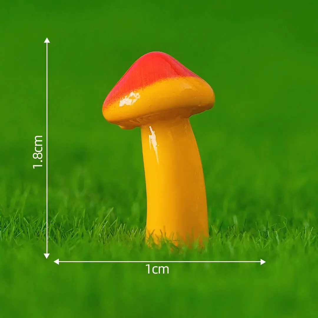 Creative Micro Landscape Cute Mushroom Healing Set Desktop Ornament Moss Bonsai Scene Decoration Accessories Car Ornament