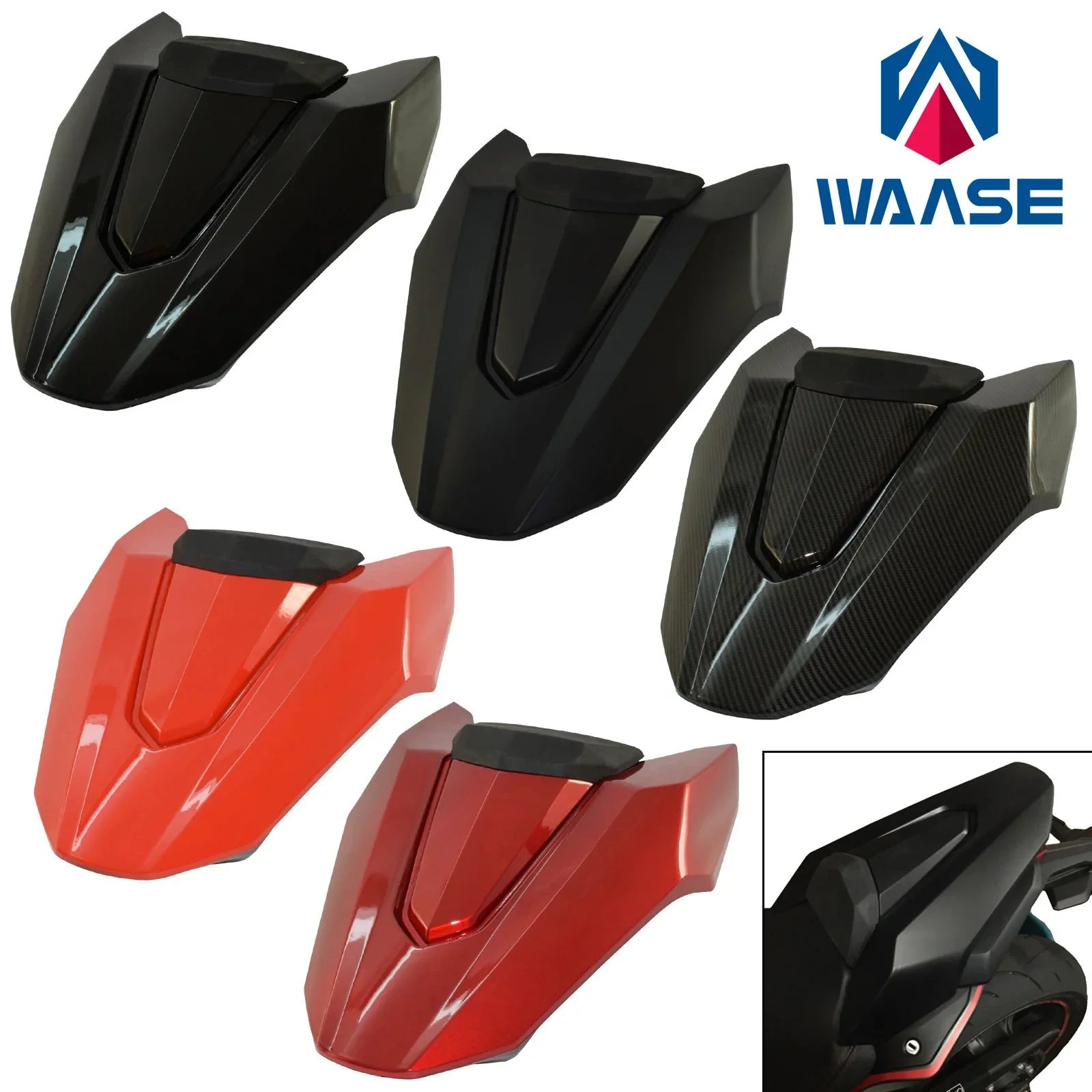 

waase для Honda CB650R CBR650R 2019 2020, заднее пассажирское сиденье, соло, чехол на сиденье, соло, обтекатель