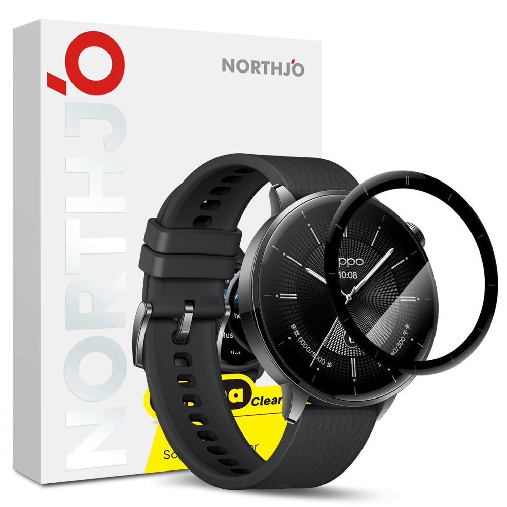 

Для Oppo Watch X2 Мини Защитная пленка для экрана PMMA против царапин Черный край Пленка для часов HD Clarity Устойчивость к истиранию