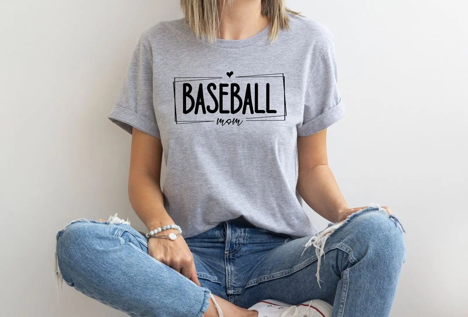 Baseball Mom T Shirt Mama Women Sister Brother Sports