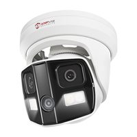 Anpviz 4K Dual Lens PoE IP Camera Outdoor 180° Panoramic Wide Angle Turret Camera with Smart Dual Light Human/Vehicle Detection