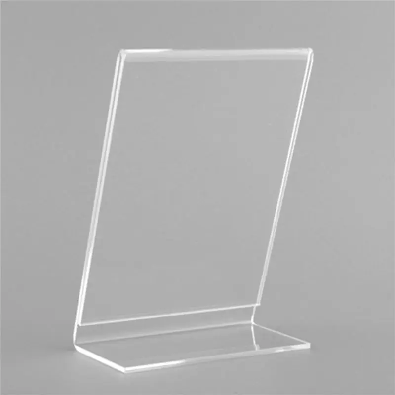 Efficient 20Pcs Office Acrylic Display Leaflet Stands Counter Plastic Message Board Menu COLLEGE Holder For Business Poster