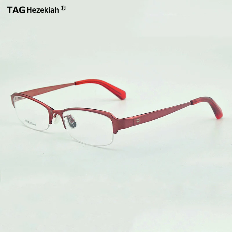 

TAG Hezekiah brand Titanium Glasses Frame Retro square Eyeglasses Woman Eyewear Myopia Optical Prescription spectacle Frames