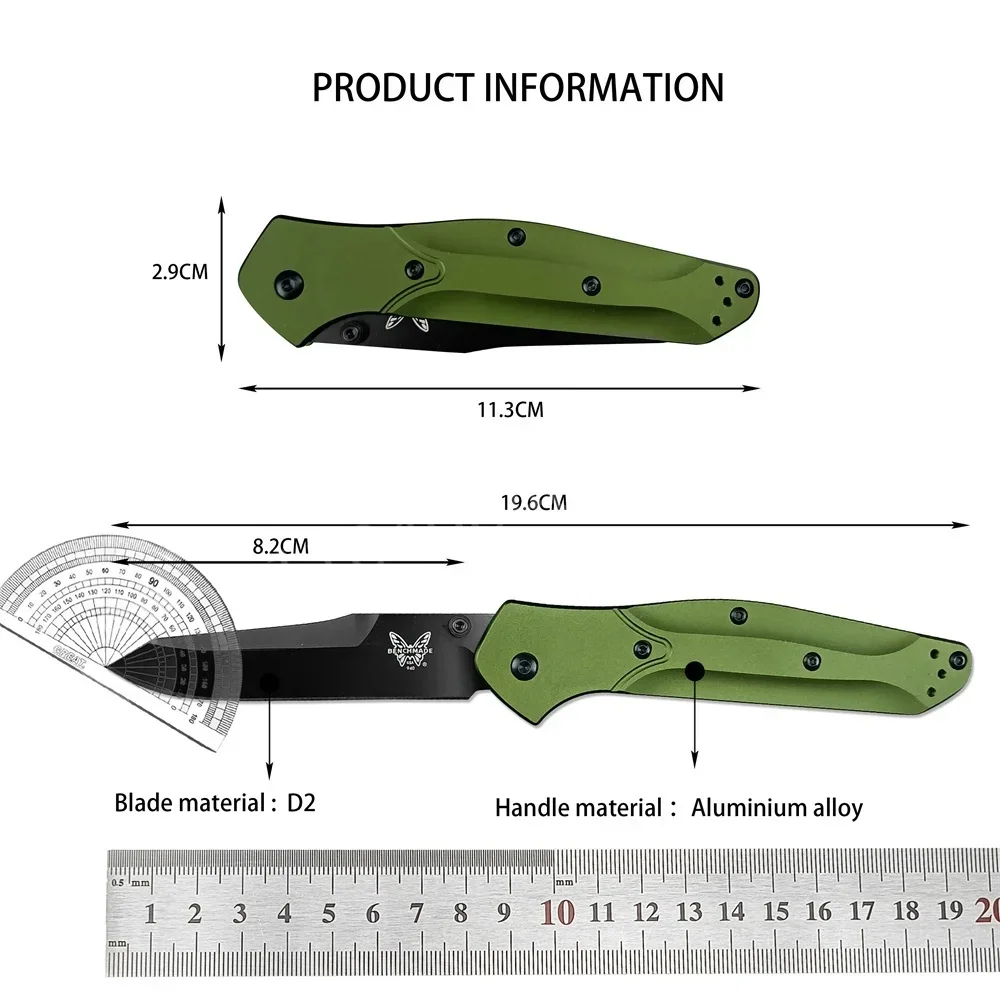 BM 940 535 Folding Knife S35v Stone Washing Ordinary Blade Nylon Wave Fiber Handle Outdoor EDC Assisted Tactical Knives