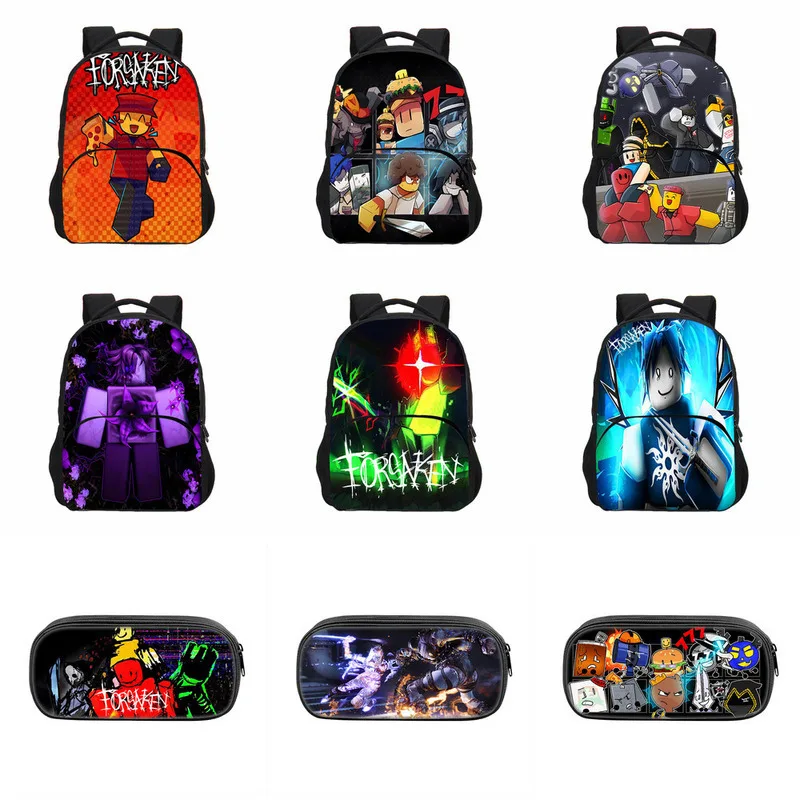 

15inch Forsaken Gubby Backpack Cartoon Bookbag For Student Backpack Pencial Case School Bag pen Bag For Kids Birthday Gifts