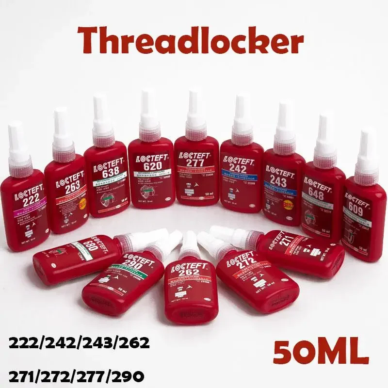 50ML Threadlocker 222 242 243 262 263 271 272 277 680 Anaerobic Threadlocker Screw Adhesive Glue Anti-loose Thread Locking Agent