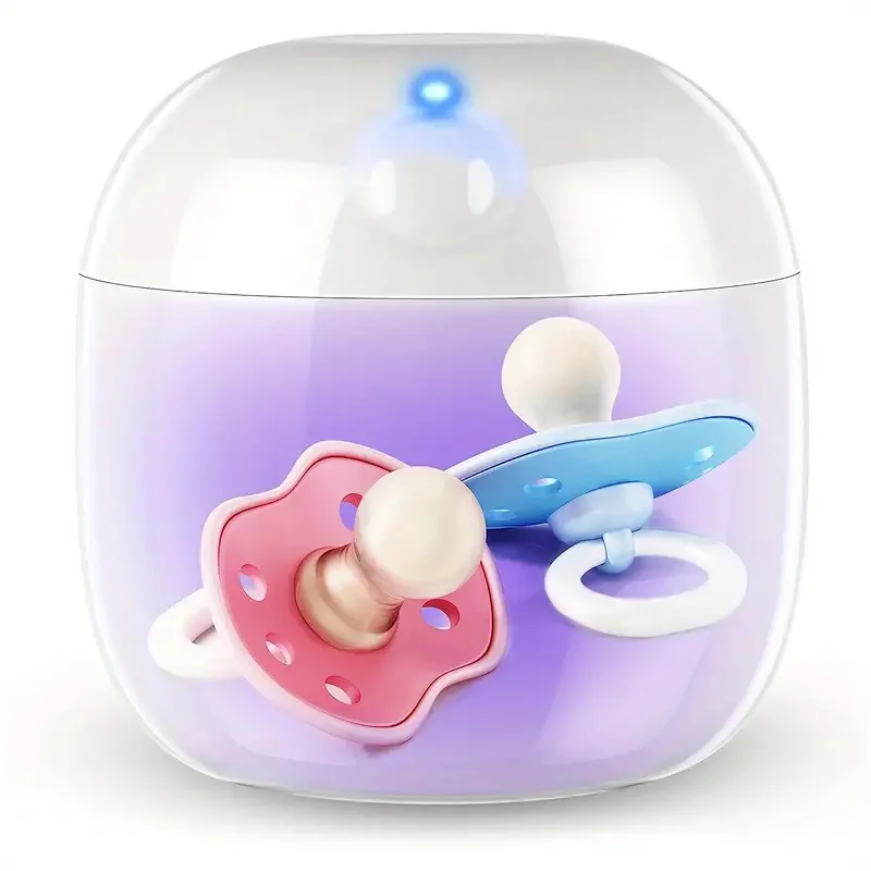 Portable Baby Pacifier Sterilizer Box Mini UV Light Sterilizer Box For Baby Pacifier, Bottle Nipples, Teethers Breast Pump