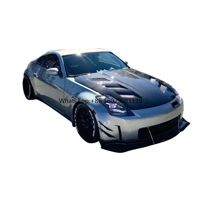 Classic Style Carbon fiber Fibre Front Engine Bonnet Hood for Nissan 350Z Z33 07 up