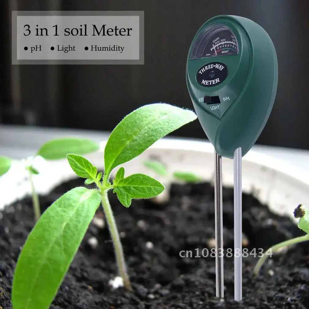 

3 In 1 Soil Moisture Meter PH Test Acidity Humidity Detector Planting Tester Flower Water Analyzer Outdoor Indoor Gardening Tool