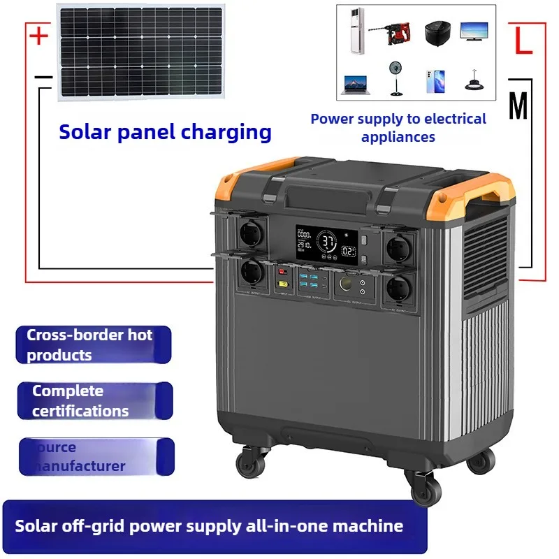 

5KWh outdoor power supply large-capacity mobile power supply portable energy storage backup power supply for RV emergency use