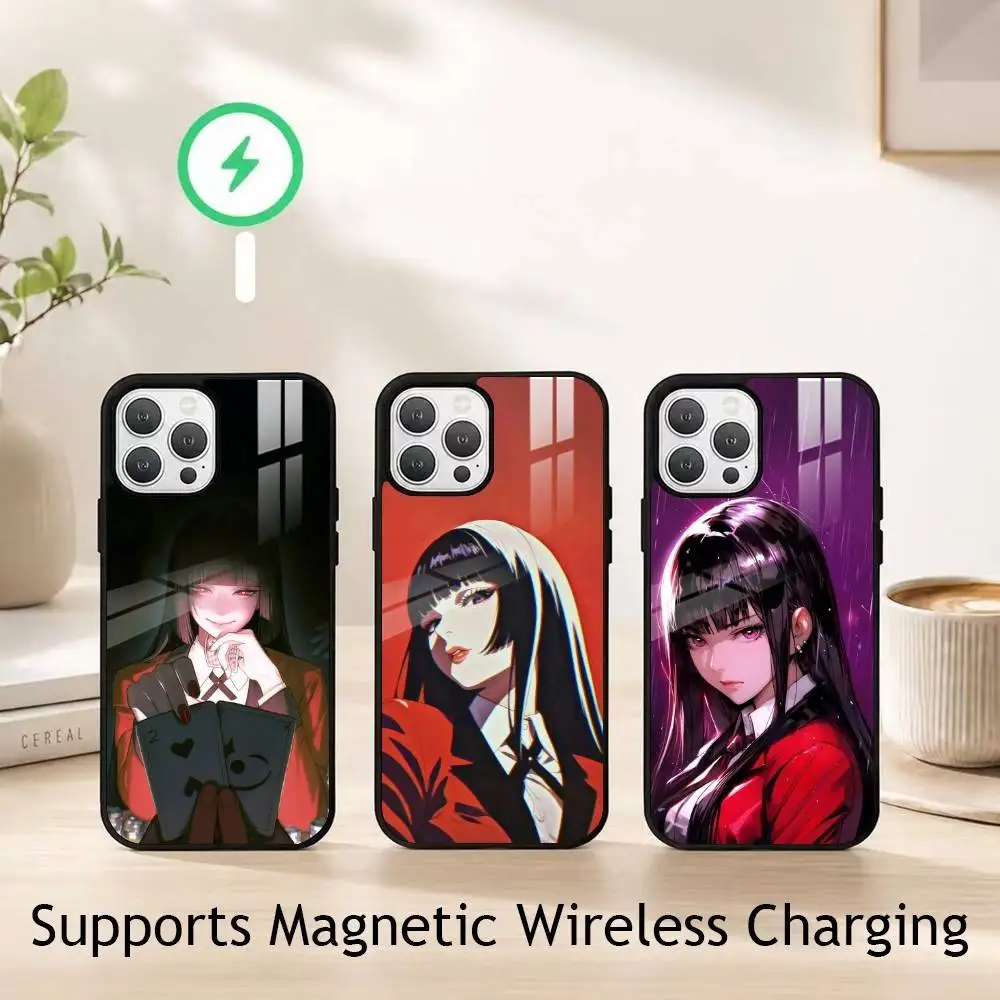 

K-Kakegurui Yumeko Jabami Phone Case For iPhone17,16,15,14,13,12,11 Plus,Pro Allows magnetic wireless charging