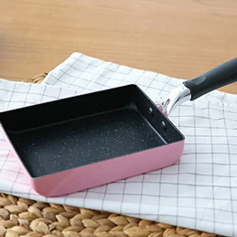 Japan Tamago-yaki Pan Quadratische Omelettpfanne Kobe Dickes Ei Yaki Frühstück Flache Antihaft-Omelettpfanne