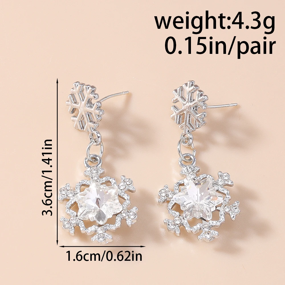 Aihua Fashion Cubic Zirconia Polaris Sterne Ohrringe Weißgoldfarben Hochzeit Party Schmuck für Frauen Kristall Stern Ohrringe – Detail 13