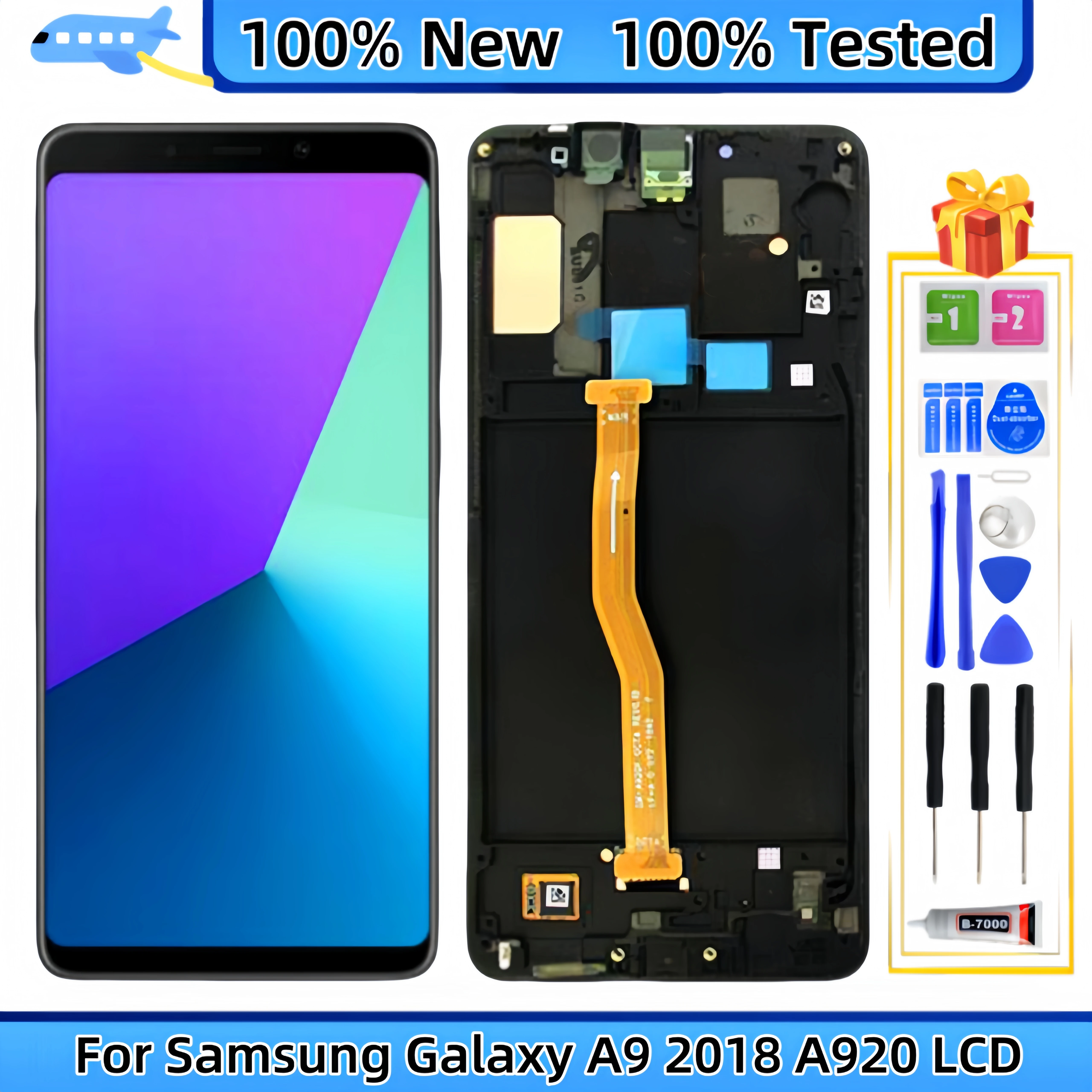 

For Samsung Galaxy A9 2018 SM-A920F SM-A9200 SM-A920N LCD Display Touch Screen Digitizer Assembly Replacement