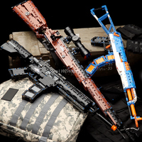 SWAT Technical Guns Model Building Blocks Bricks Military Weapon 98K AK M4 M16 Gun Toys for Children PUBG