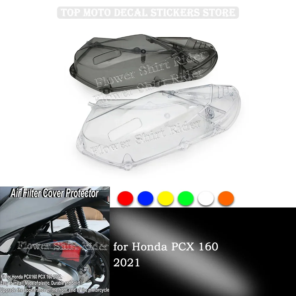 

For Honda PCX 160 2021 Motorcycle modified air filter cover decorative cover transparent air filter protector