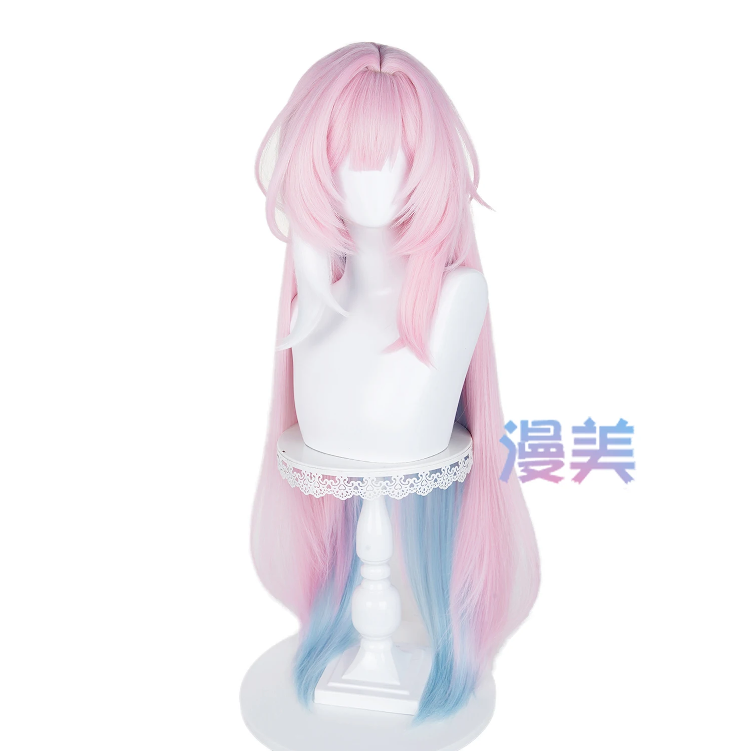 Jeu Honkai Star Rail Cyrene Cospaly perruque Cyrène rose-bleu dégradé longue grêle pour Comicon fête adulte femmes hommes