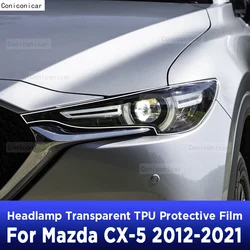 Car Headlight Protection Transparent Anti-Scratch Protective Film TPU Stickers For MAZDA CX-5 2012-2021 Accessories