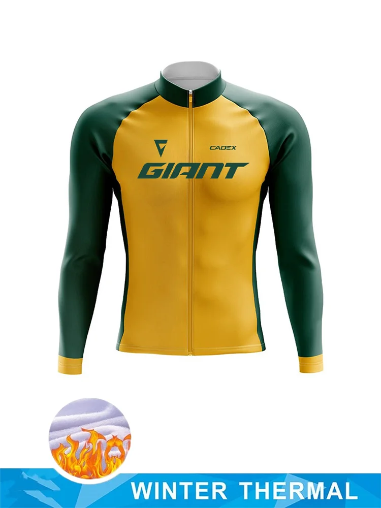 AliExpress NONE Winter men's cycling warm fleece clothing bicycle mountain biking clothing warm jacket bib plus fleece trousers