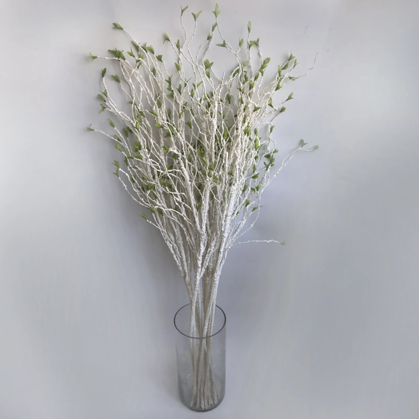 1pc simulazione rami di albero fiori artificiali decorazione di nozze emulazione decorare filo di ferro bianco Withered