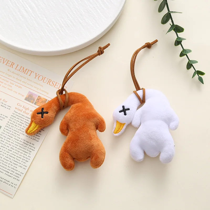 

Cute plush roast duck pendant doll doll pendant doll goose pendant bag Backpack Car keychain accessories Mirror Decoration
