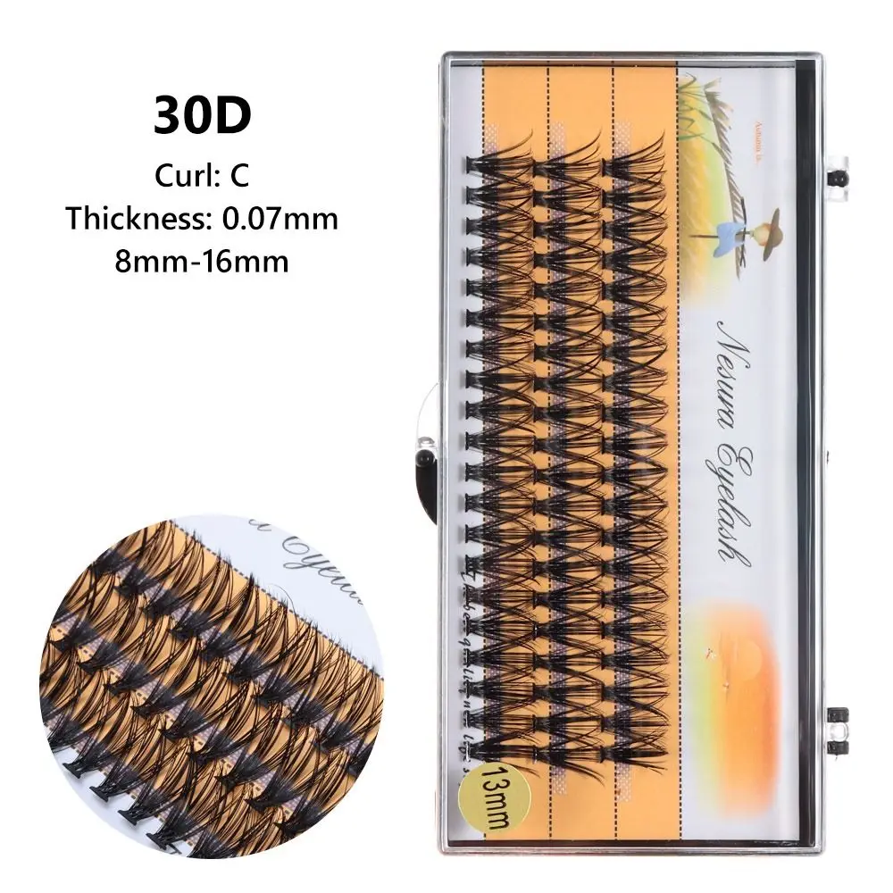 Natural 30D Individual Lashes C Curl 8-16mm Lash Clusters that Look Like Eyelash Extensions 0.07mm Thickness DIY Lash Extension