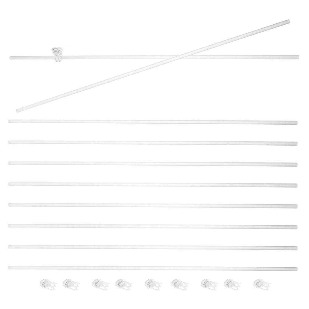 

20 Set Plant Support Stick Acrylic Garden Stake Clear Indoor Stakes Tall Plants Stem Supports Pot Rods Landscape