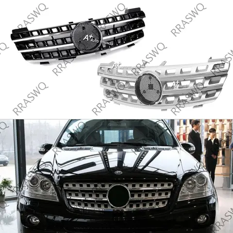 for Mercedes Benz ML Class W164 ML320 ML350 ML550 2005 2006 2007 2008 Car Front Bumper Grille Centre Panel Styling Upper Grill