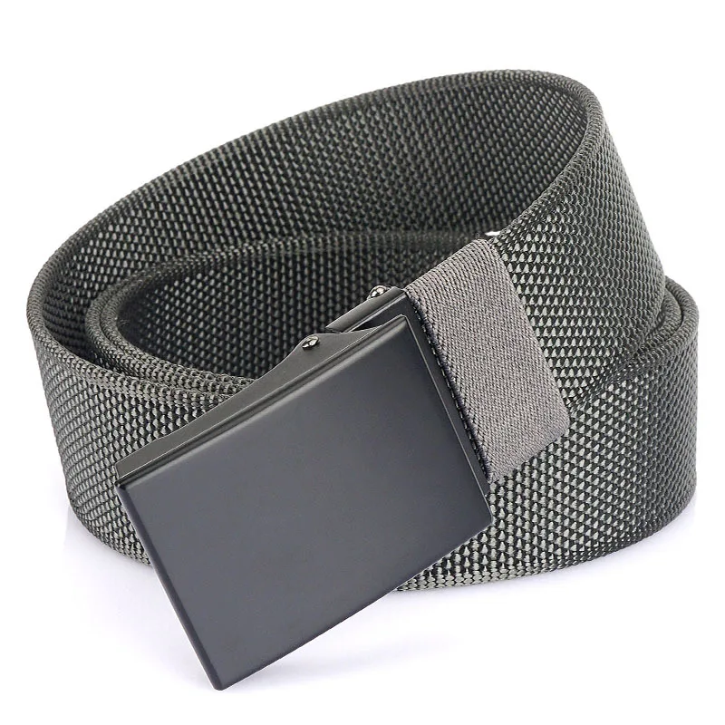Men's Nylon Belt, Middle aged Canvas Belt, Alloy Smooth Buckle, Casual Pants Belt, Young Trendy Belt