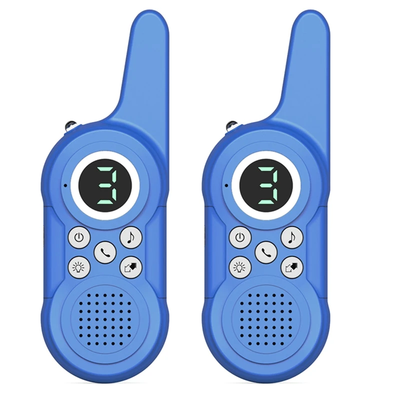 أجهزة اتصال لاسلكية زرقاء طويلة المدى للأطفال ، التخييم في الهواء الطلق مع مصباح يدوي ، لعبة هدية للأطفال من 3 إلى 12 سنة ، 2: