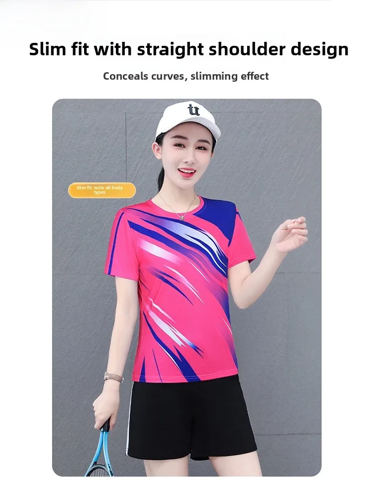 TUCANO Ice Silk Qui Dry Set Women's Summer 2025 New Faion Thin Breathable Qui Dry Sports Wear Two Piece Set