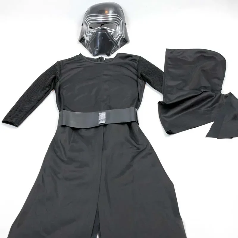 Kylo Ren Costume for Kids Movie Star and Wars Kylo Ren Cosplay Costume Robe Mask Belt Suit Halloween Carnival Costumes for Child