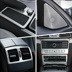 Car Door Audio Speaker Gearshift Panel Door Armrest Cover Trim Sticker for Mercedes Benz E Class Coupe W207 C207 Accessories