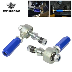 PQY - 2pc Rear Suspension Adjustable Outer Tie Rod End Arm for 240sx 95-98 S14 Blue PQY9808