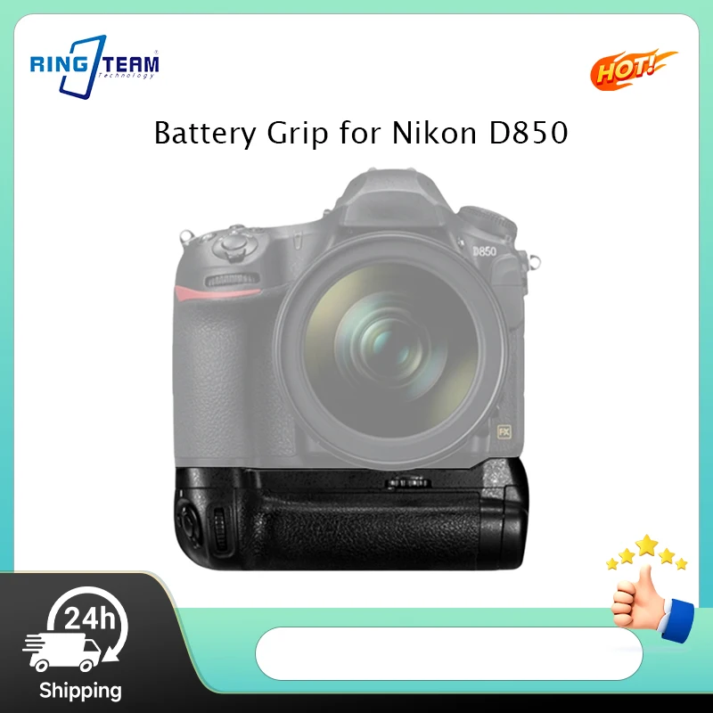 

MB-D18 Vertical Battery Grip for Nikon D850 Works with EN-EL15A & AA Battery with Wireless Remote for Professional Photography