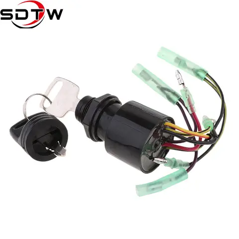 Mercury Mariner Control Box 용 선외 모터 점화 스위치 잠금 세트 40 45 50 60 90 115 150 225hp 87-17009A5 Outboard Sierra