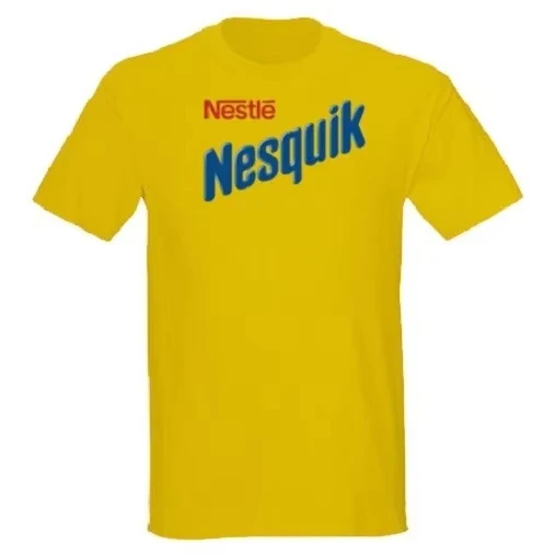 Camiseta de Moda con Estampado de Chocolate Nesquik, Verano 2026, Oferta, Estilo Vintage de Lujo para Hombres, Mujeres y Niños