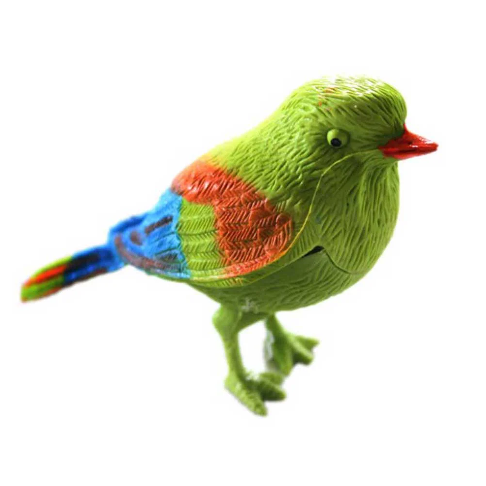 Jouets d'oiseaux à commande vocale pour enfants, 3 pièces, mouvements de Simulation activés par le son, animaux électroniques éducatifs, décoration de maison, cadeaux réalistes